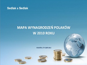 Mapa Wynagrodzeń Polaków w 2010 roku